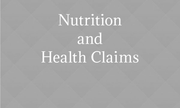 Nutrition and Health Claims